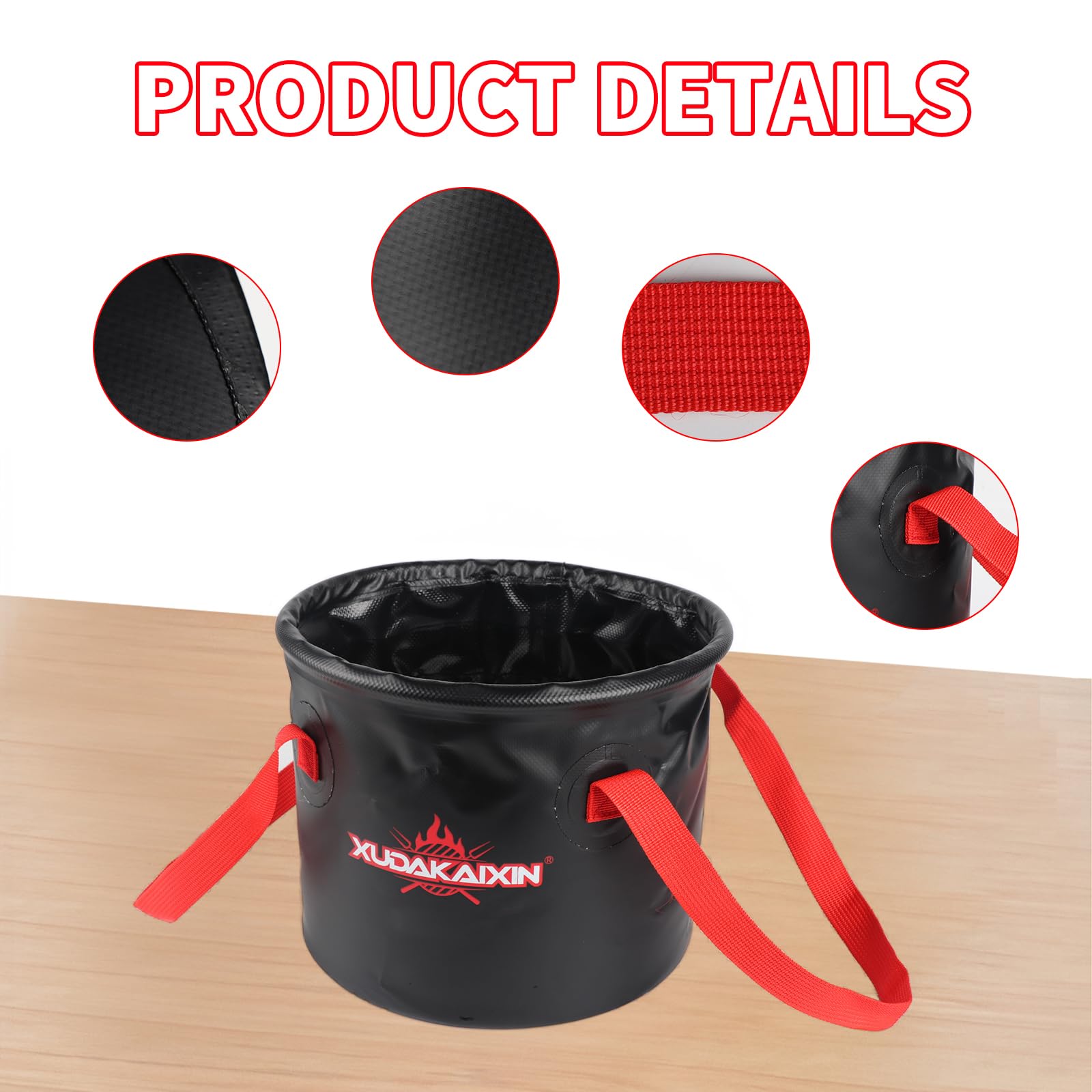 XUDAKAIXIN Cubo de Agua Plegable para la Limpieza de - Imagen 6