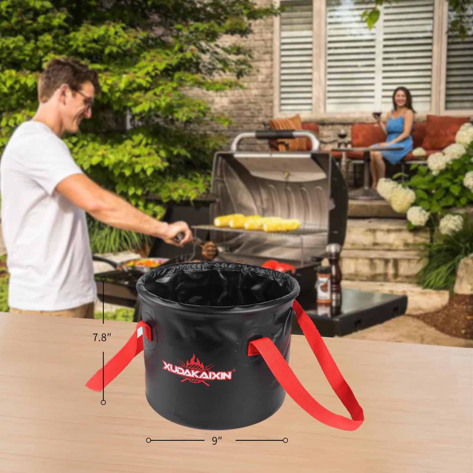 XUDAKAIXIN Cubo de Agua Plegable para la Limpieza de - Imagen 7