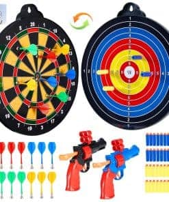 Tablero de dardos magnético Moopok para niños - 12 dardos