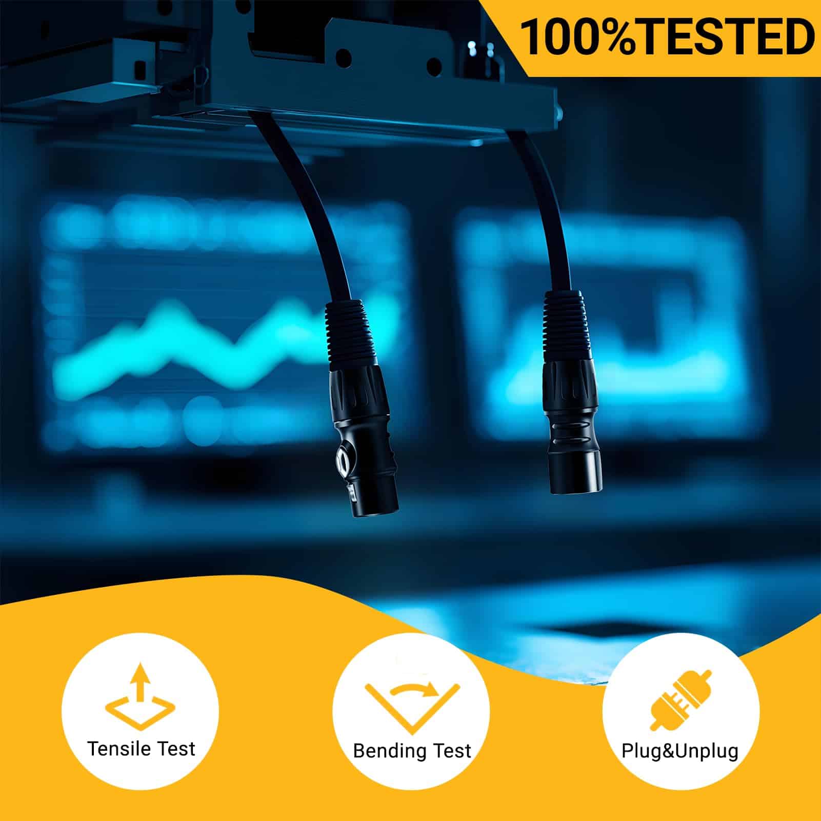 Cables XLR Anewbig 150ft Cable de Micrófono, Cordón - Imagen 5