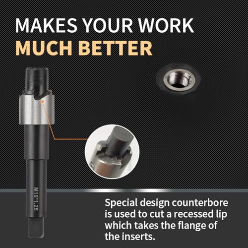 Kit de Reparación de Roscas SENNMONN M10X1.25 con Broca de - Imagen 5