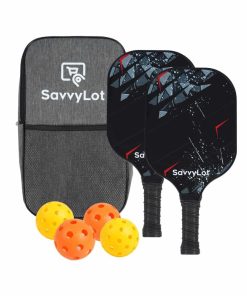 Set de 2 Paletas de Pickleball SavvyLot de Fibra de Carbono
