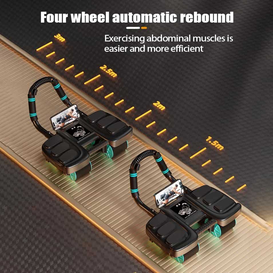 2024 Nuevo Rodillo de Rueda Abdominal con -Negro - Imagen 3