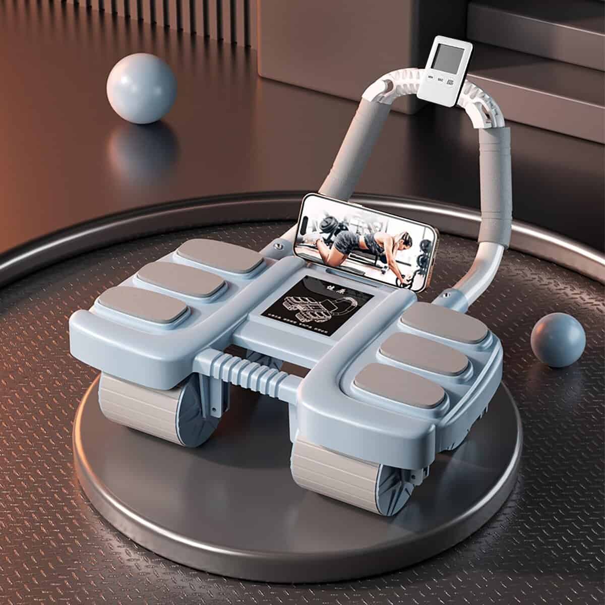 2024 Nuevo Rodillo de Rueda Abdominal con -Azul