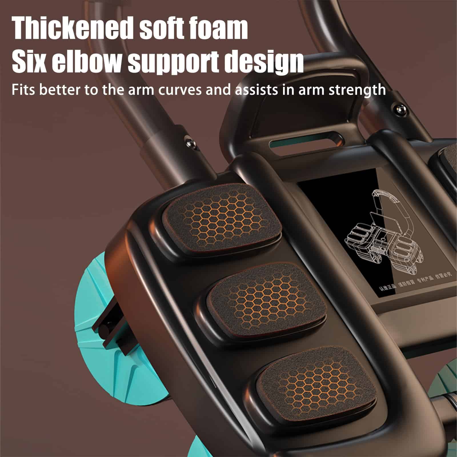 2024 Nuevo Rodillo de Rueda Abdominal con -Negro - Imagen 6