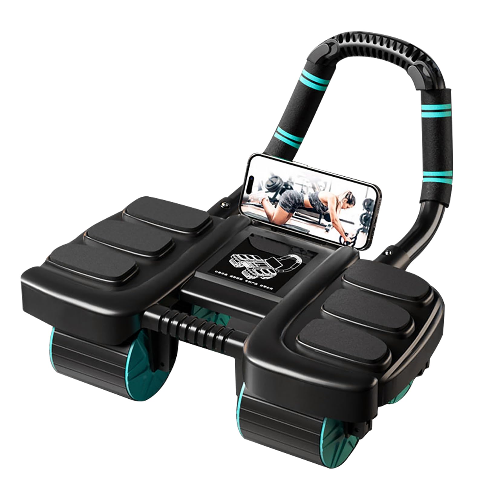 2024 Nuevo Rodillo de Rueda Abdominal con -Negro - Imagen 9