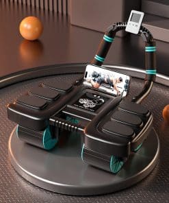 2024 Nuevo Rodillo de Rueda Abdominal con -Negro