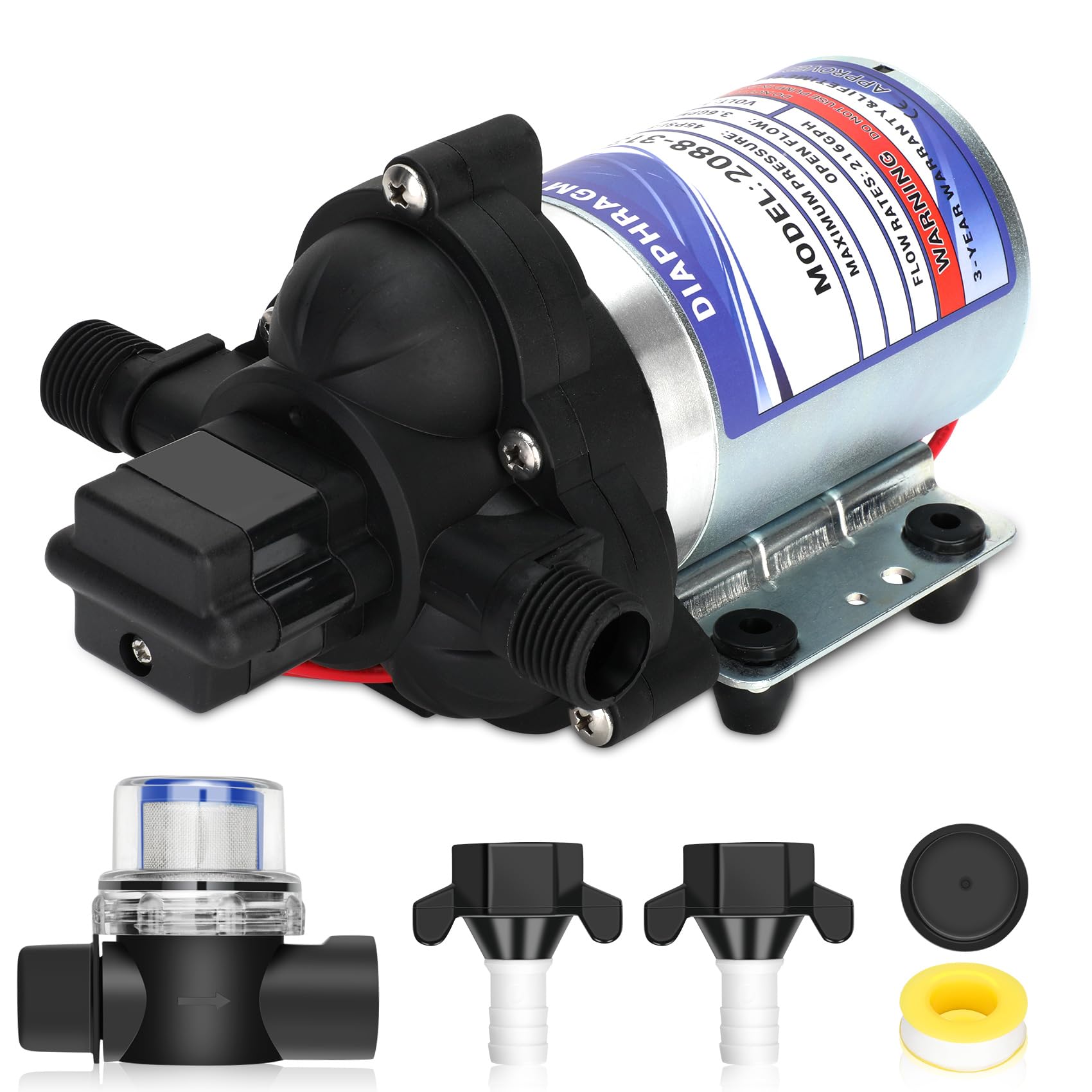 BOMBA DE AGUA PARA RV, 2088-313-145 Bomba de Agua Fresca,