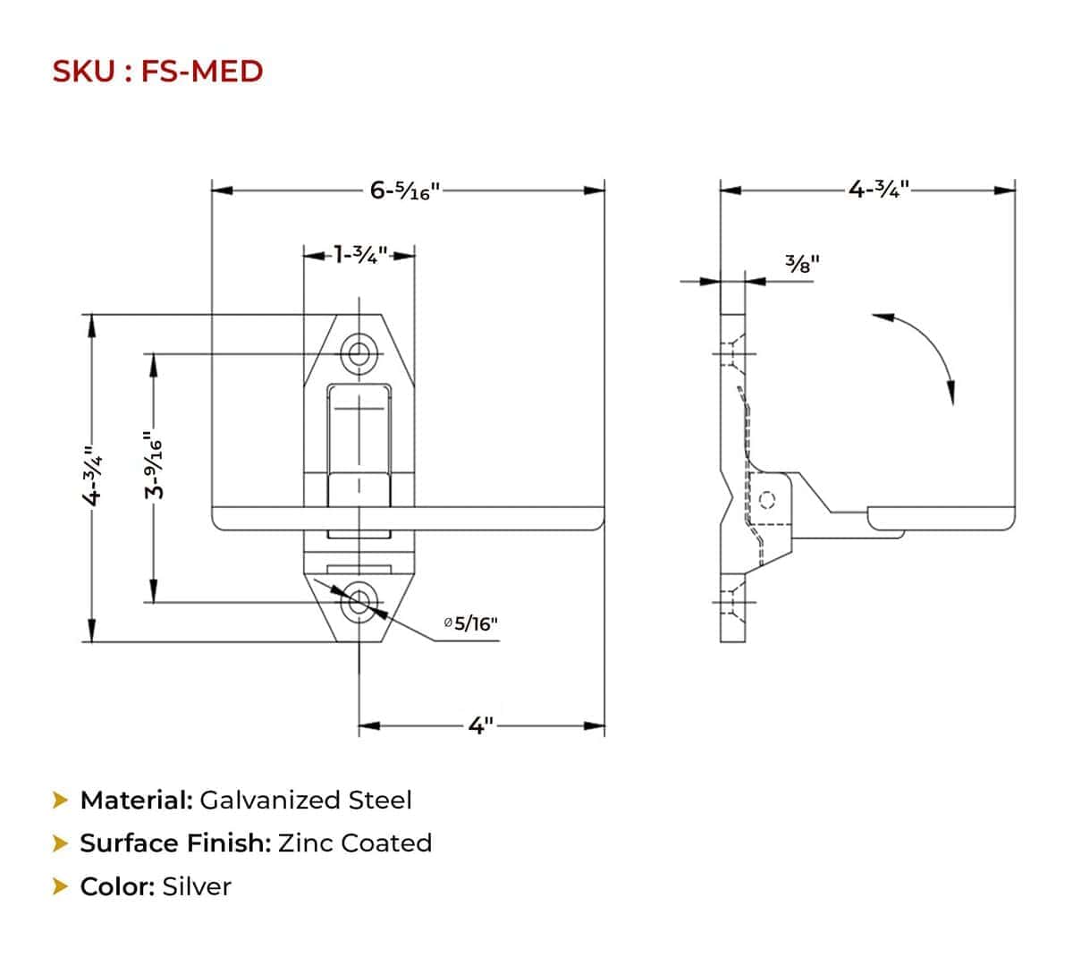 Paquete de 4 Peldaños Plegables para Remolque de Acero - Imagen 7