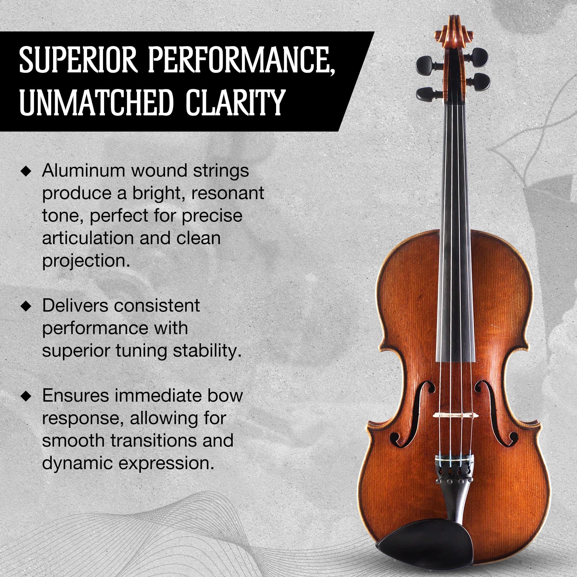 Cuerda de Violín Jargar Evoke A, Núcleo Sintético, Bobinado - Imagen 5