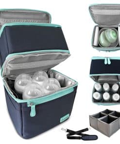Bolso enfriador de leche materna LUXUROO con secciones