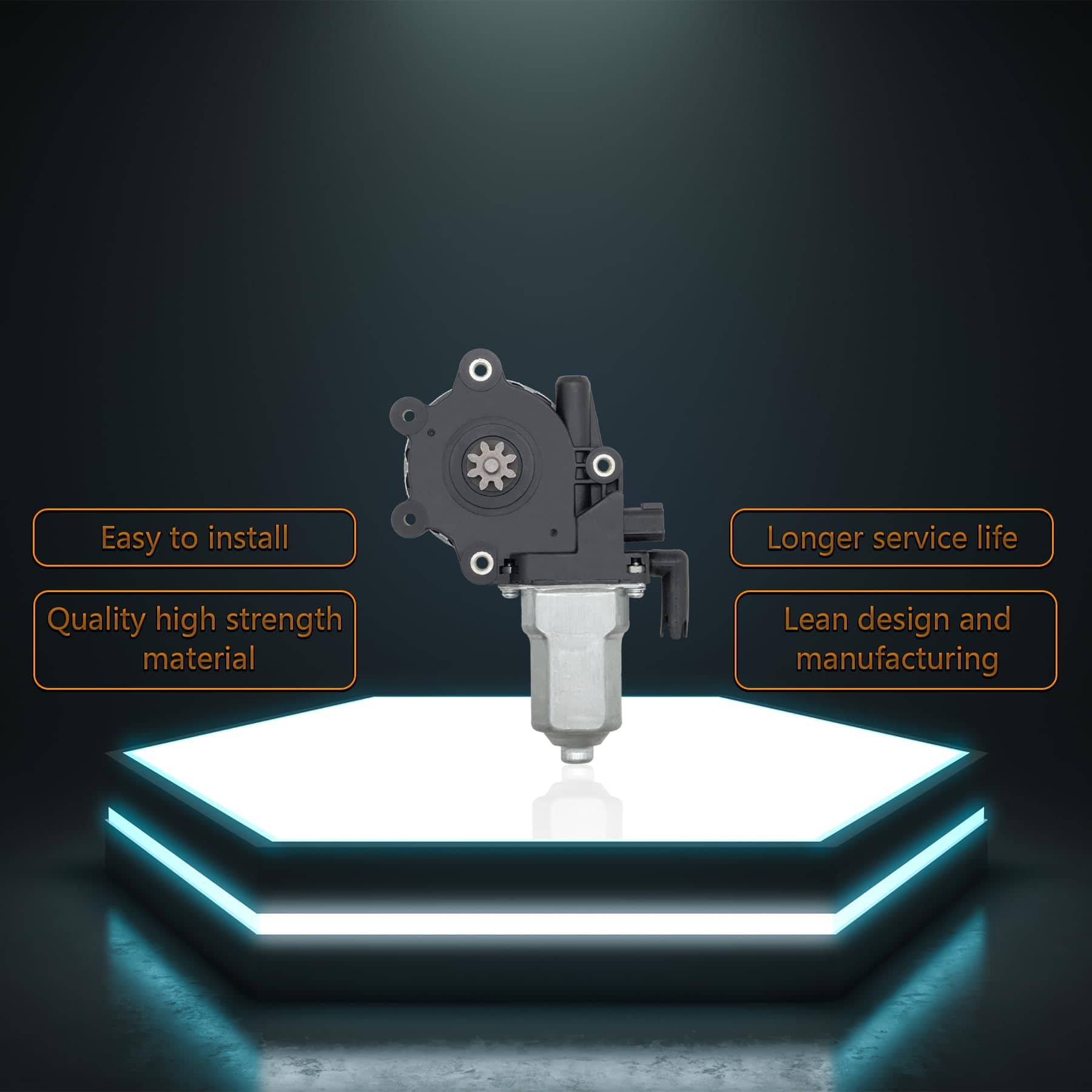 Motor de ventana eléctrica frontal derecho de 2 pines - Imagen 6