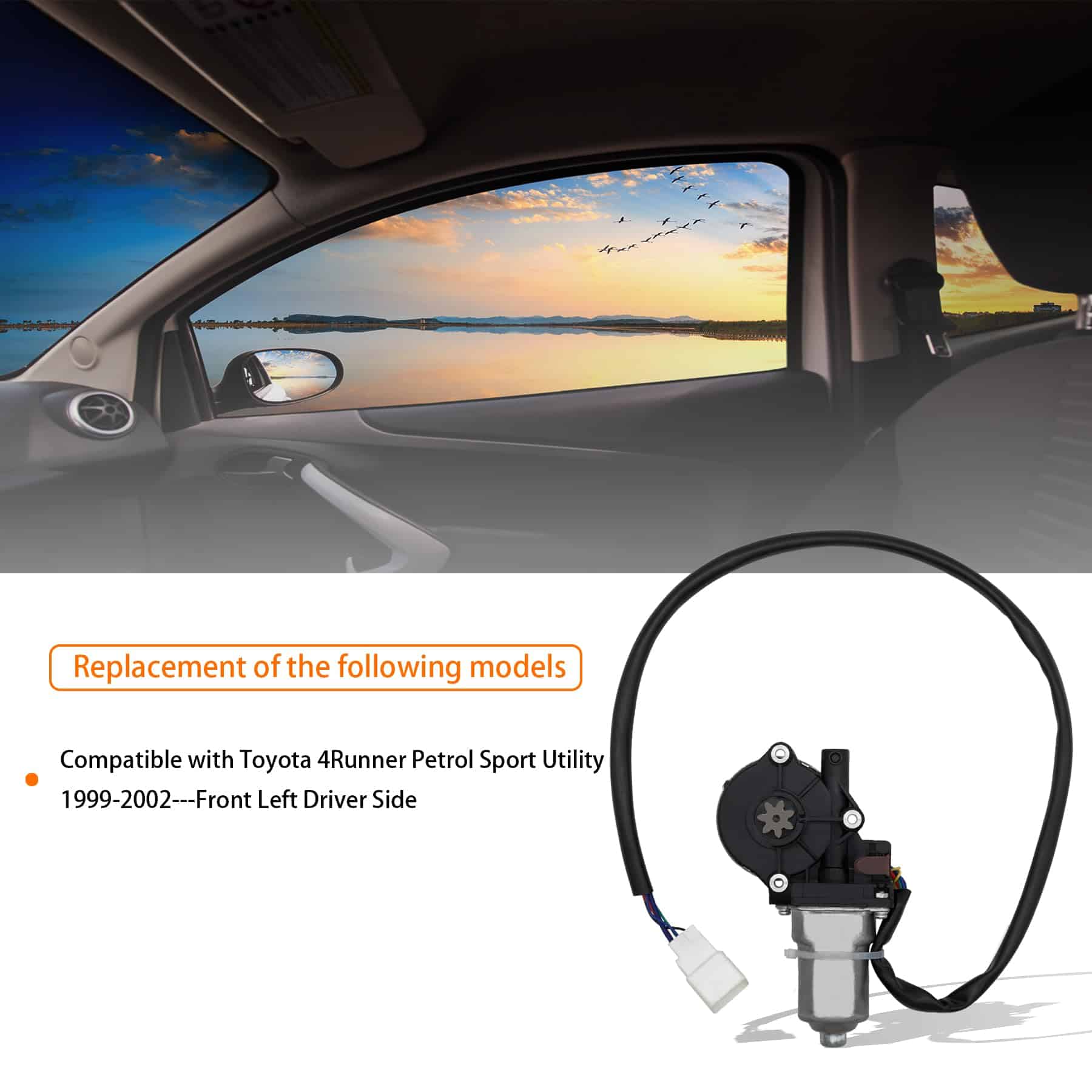 Motor de ventana eléctrica delantero izquierdo del - Imagen 3