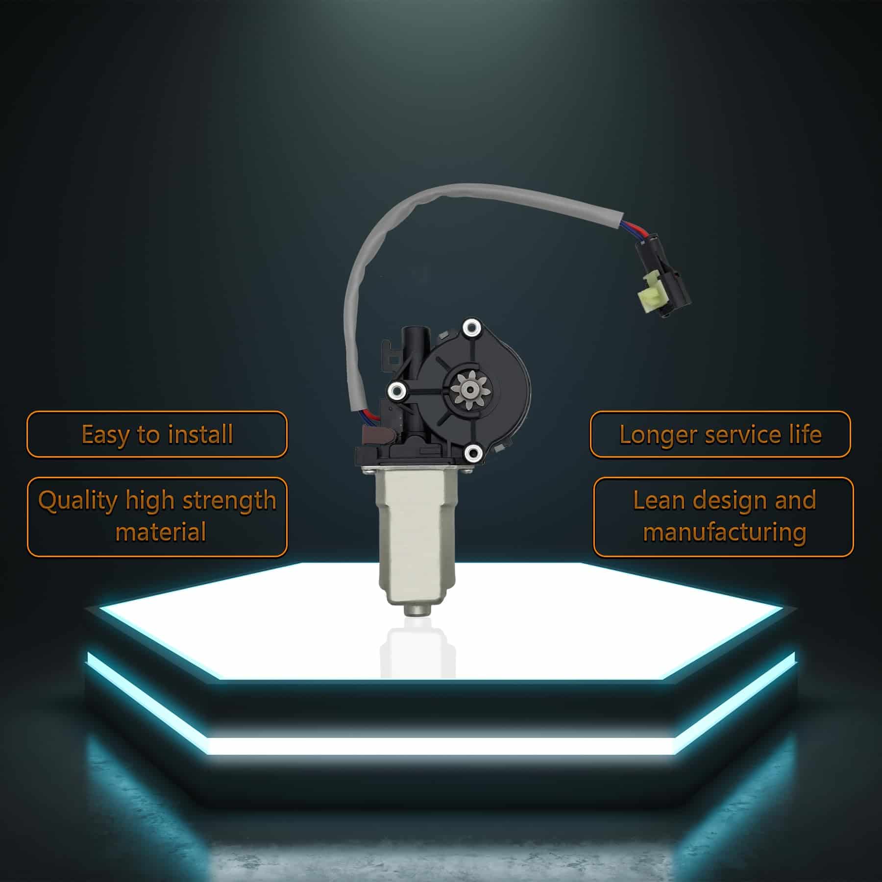 Motor del elevalunas eléctrico de 2 pines compatible con - Imagen 6