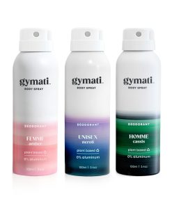 Gymati - Desodorante en Spray Fitness - Hombres y Mujeres -