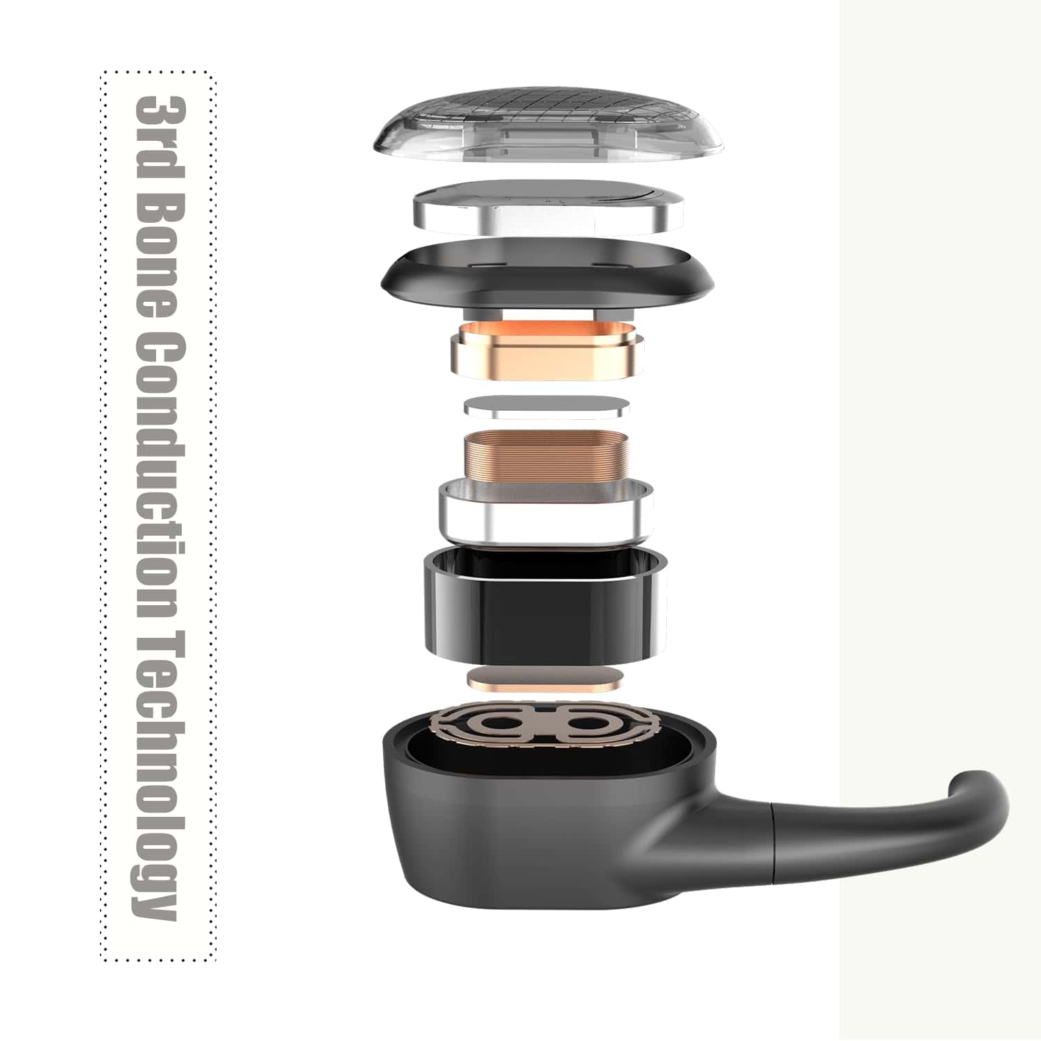 Audífonos de conducción ósea S+ - Auriculares Bluetooth - Imagen 5