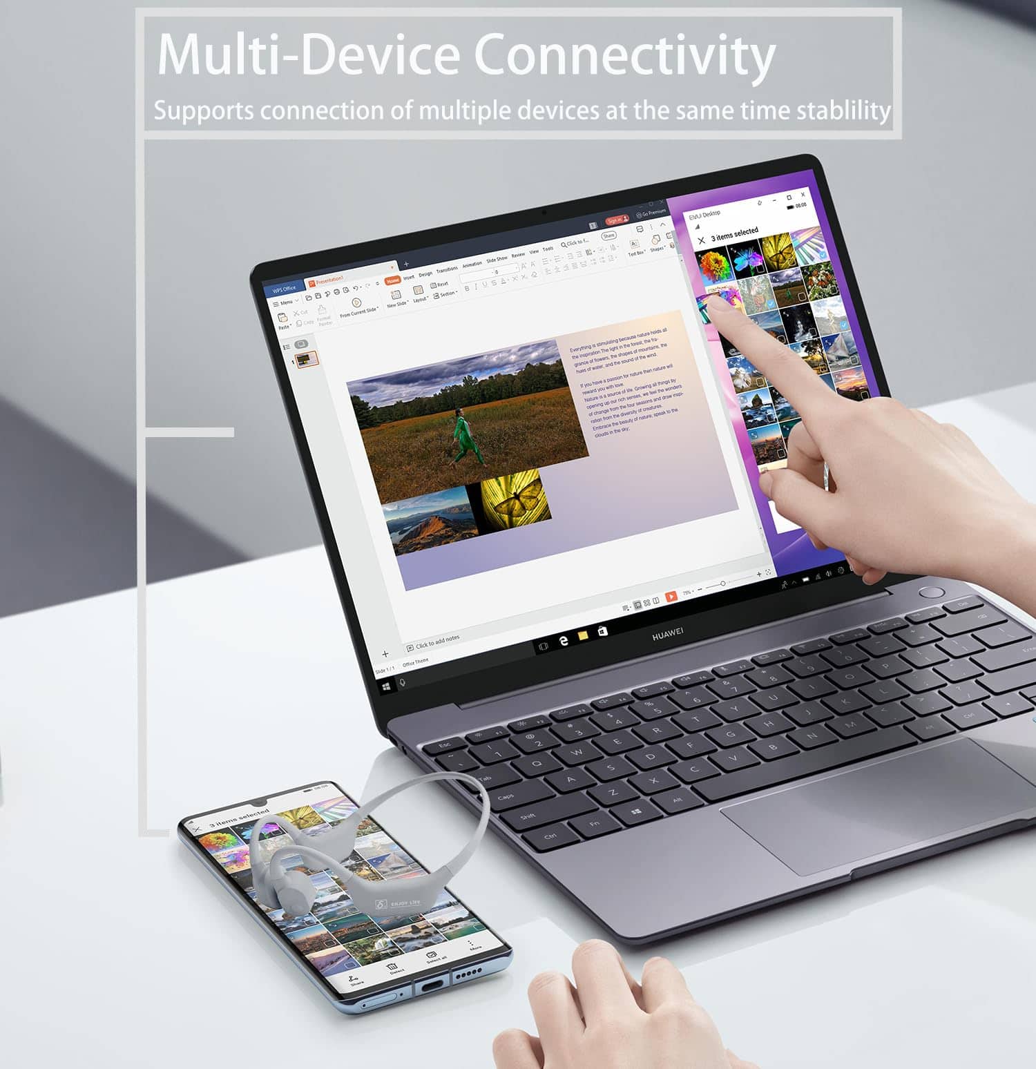 Audífonos de conducción ósea S+ - Auriculares Bluetooth - Imagen 7