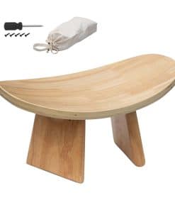 Banqueta de Meditación Ergonómica de Madera ROLUXENTIA para
