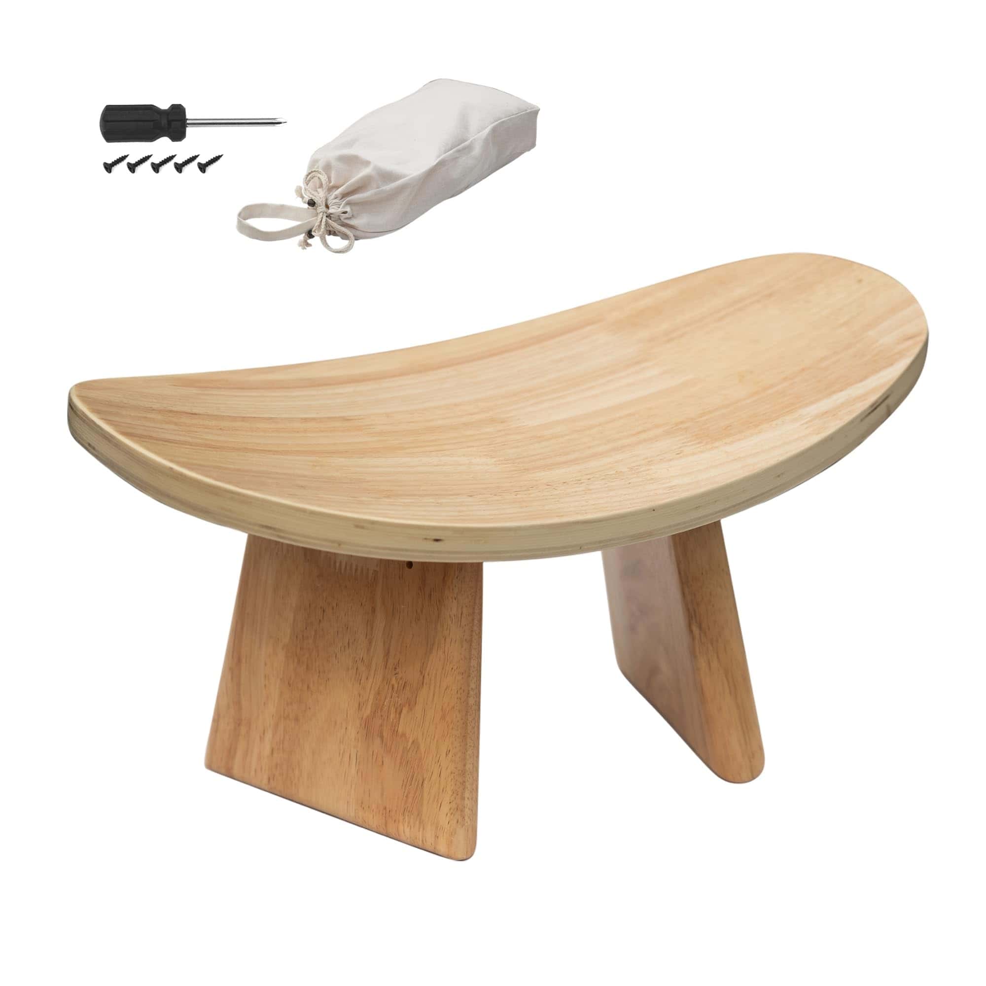Banqueta de Meditación Ergonómica de Madera ROLUXENTIA para