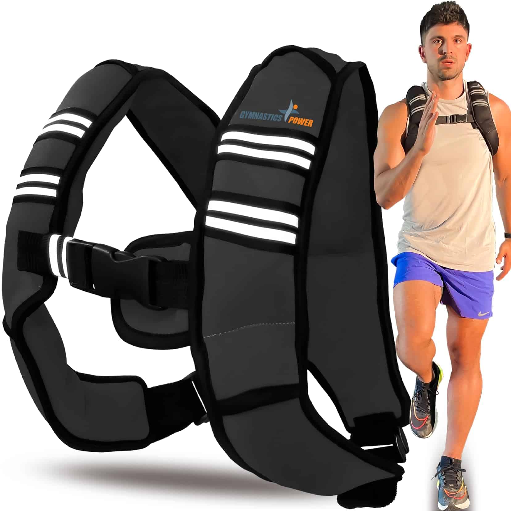 Chaleco con Peso de 15 lb, Pesas Desmontables para Hombres