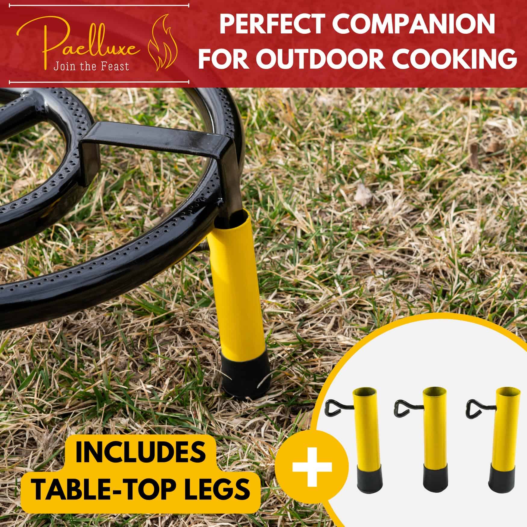 Quemador y Soporte para Paella Paelluxe de 16 Pulgadas con - Imagen 4