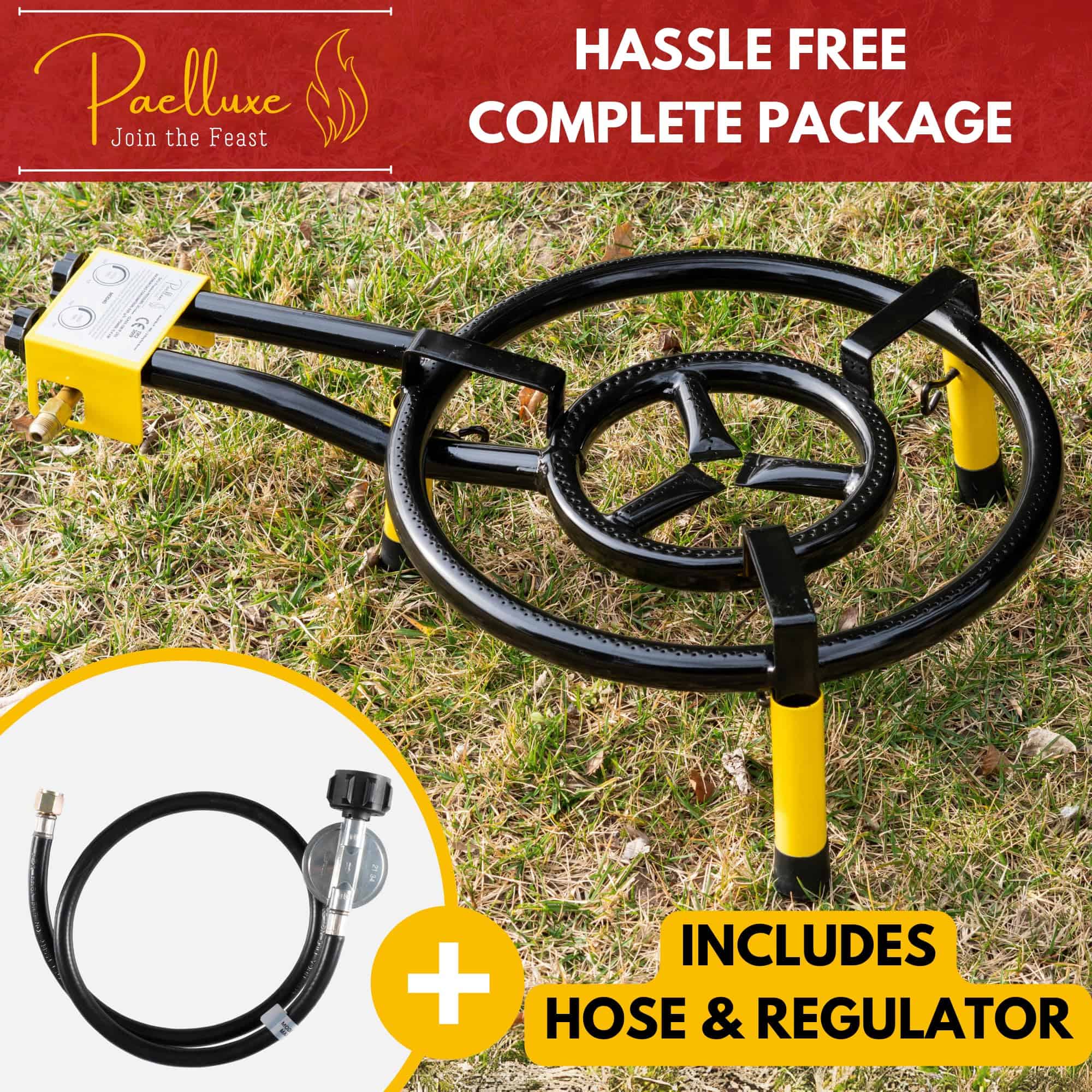 Quemador y Soporte para Paella Paelluxe de 16 Pulgadas con - Imagen 3