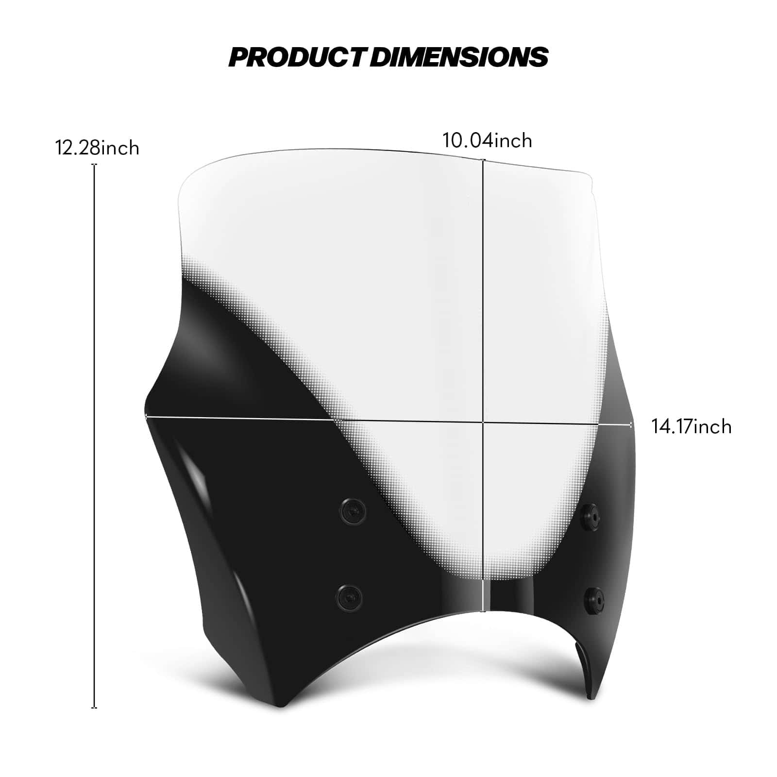 Deflector de viento para parabrisas de motocicleta VASTMT - Imagen 3