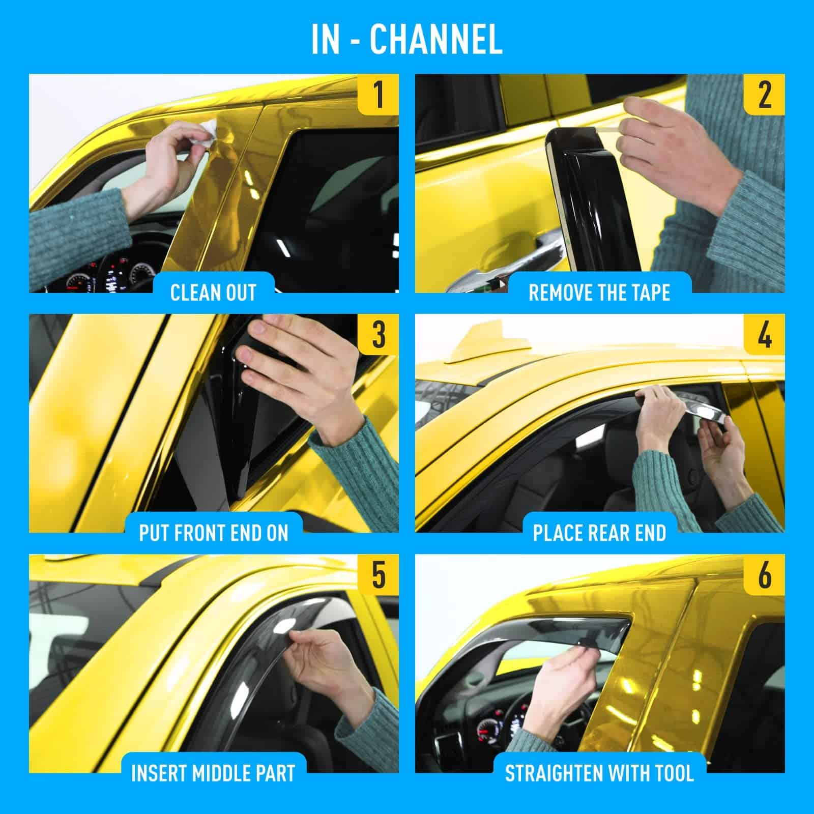 Deflectores de ventanas extra duraderos en viseras de - Imagen 8