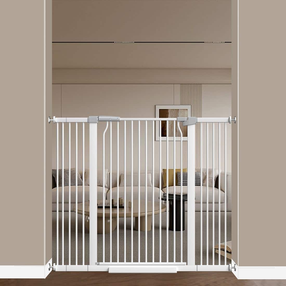 Qonimm Puerta de Seguridad para Bebés Extra Alta de 40.55"