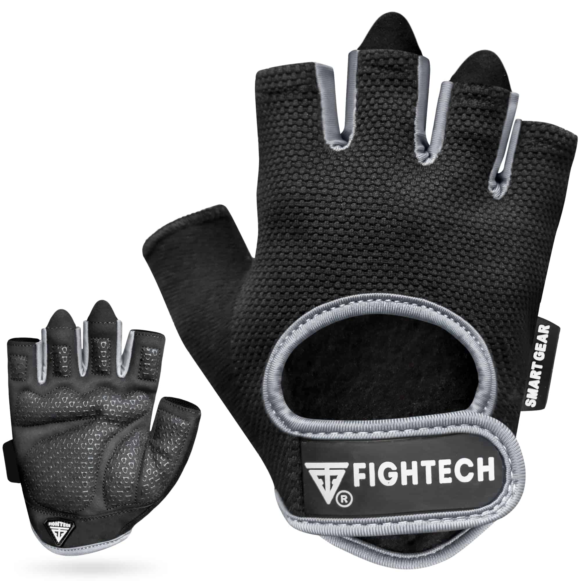 Guantes de entrenamiento FIGHTECH para hombres -Negro/Gris - Imagen 9