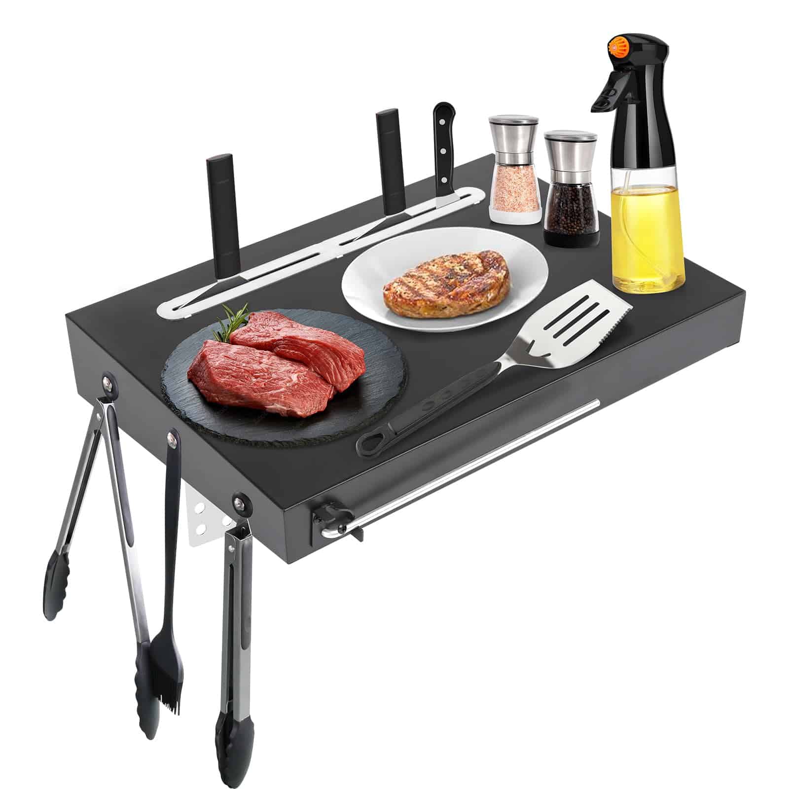 Repisa lateral para Pit Boss 71505 PB500LX1 para accesorios