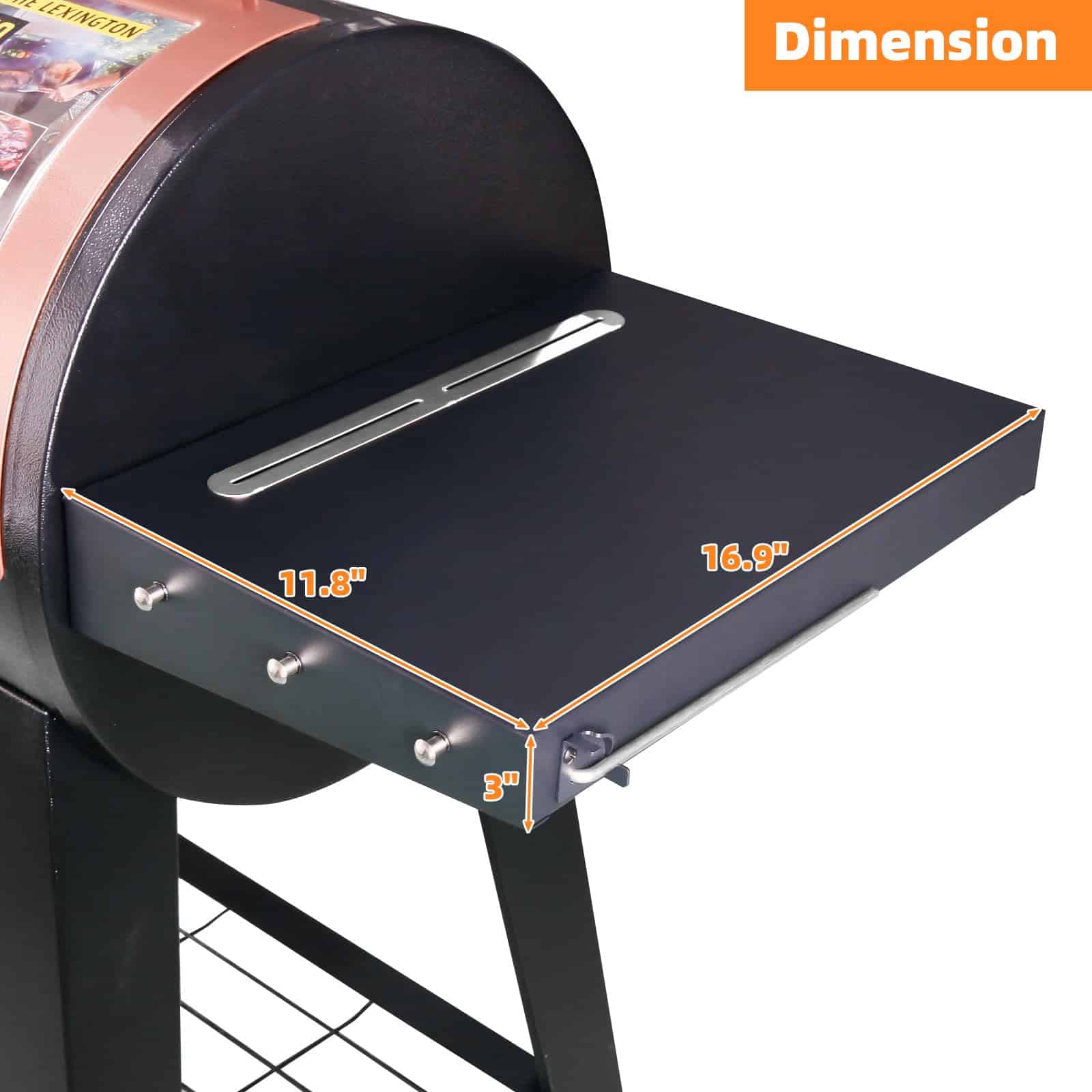 Repisa lateral para Pit Boss 71505 PB500LX1 para accesorios - Imagen 7