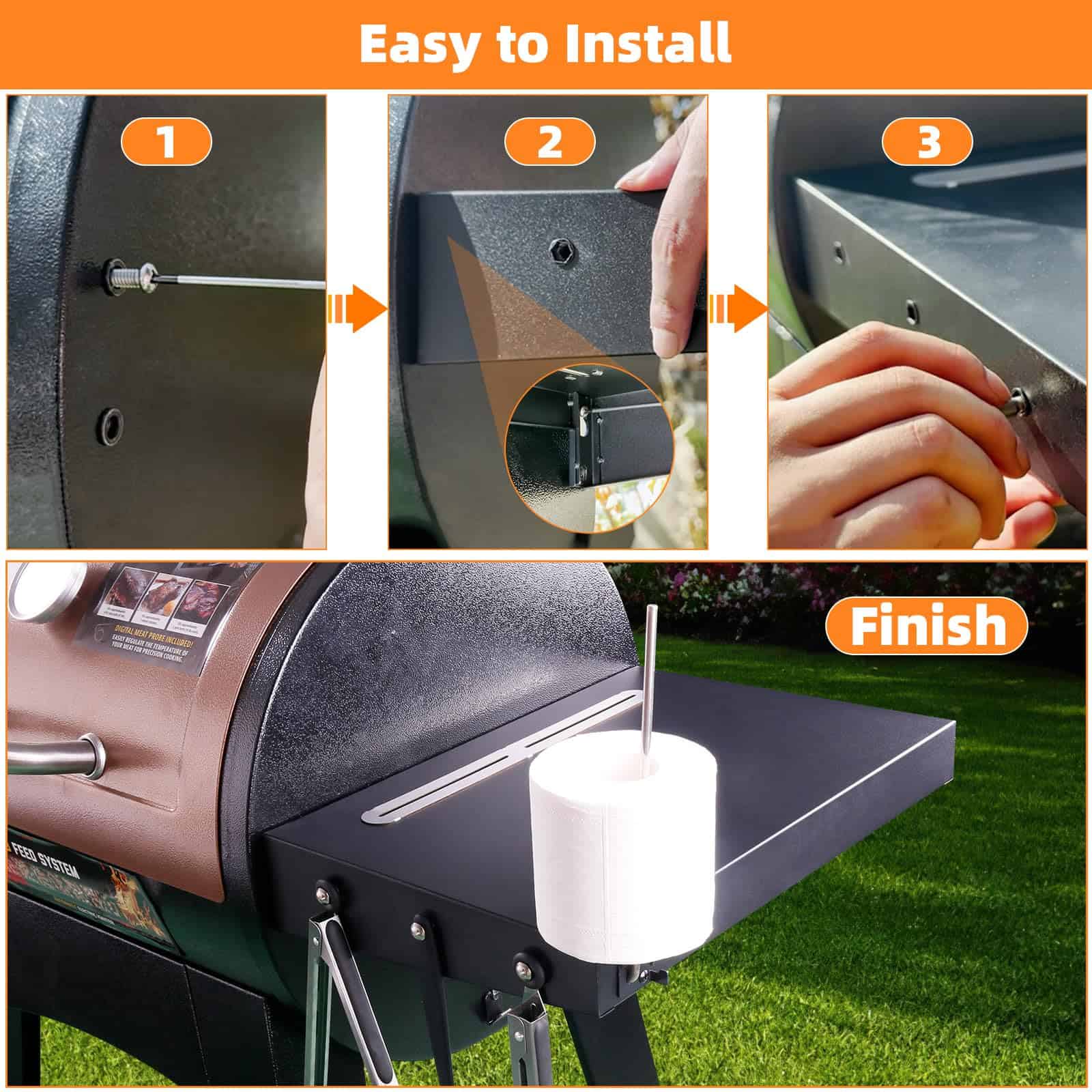 Repisa lateral para Pit Boss 71505 PB500LX1 para accesorios - Imagen 3