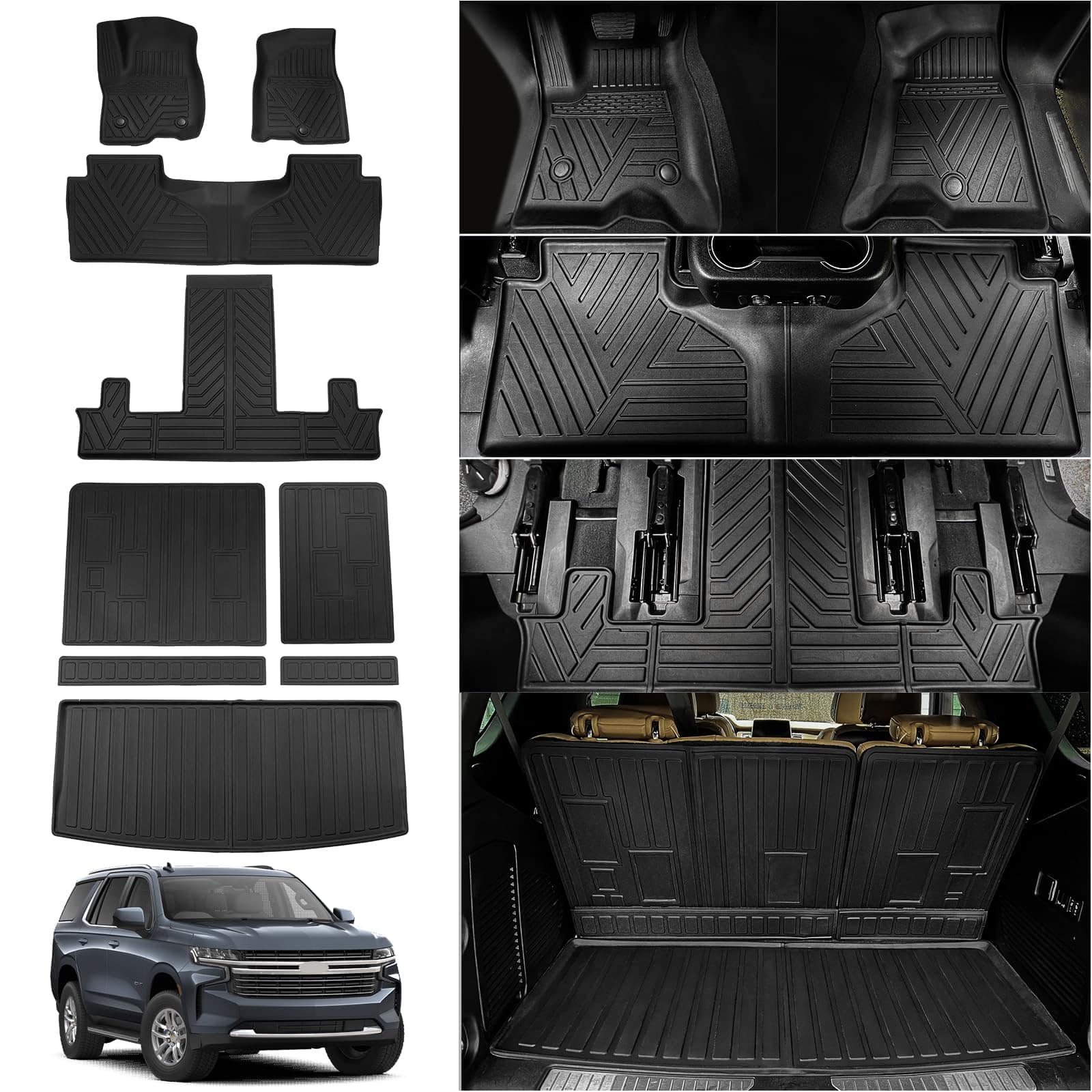 Tapetes para piso compatibles con Chevrolet Tahoe 2022 2023