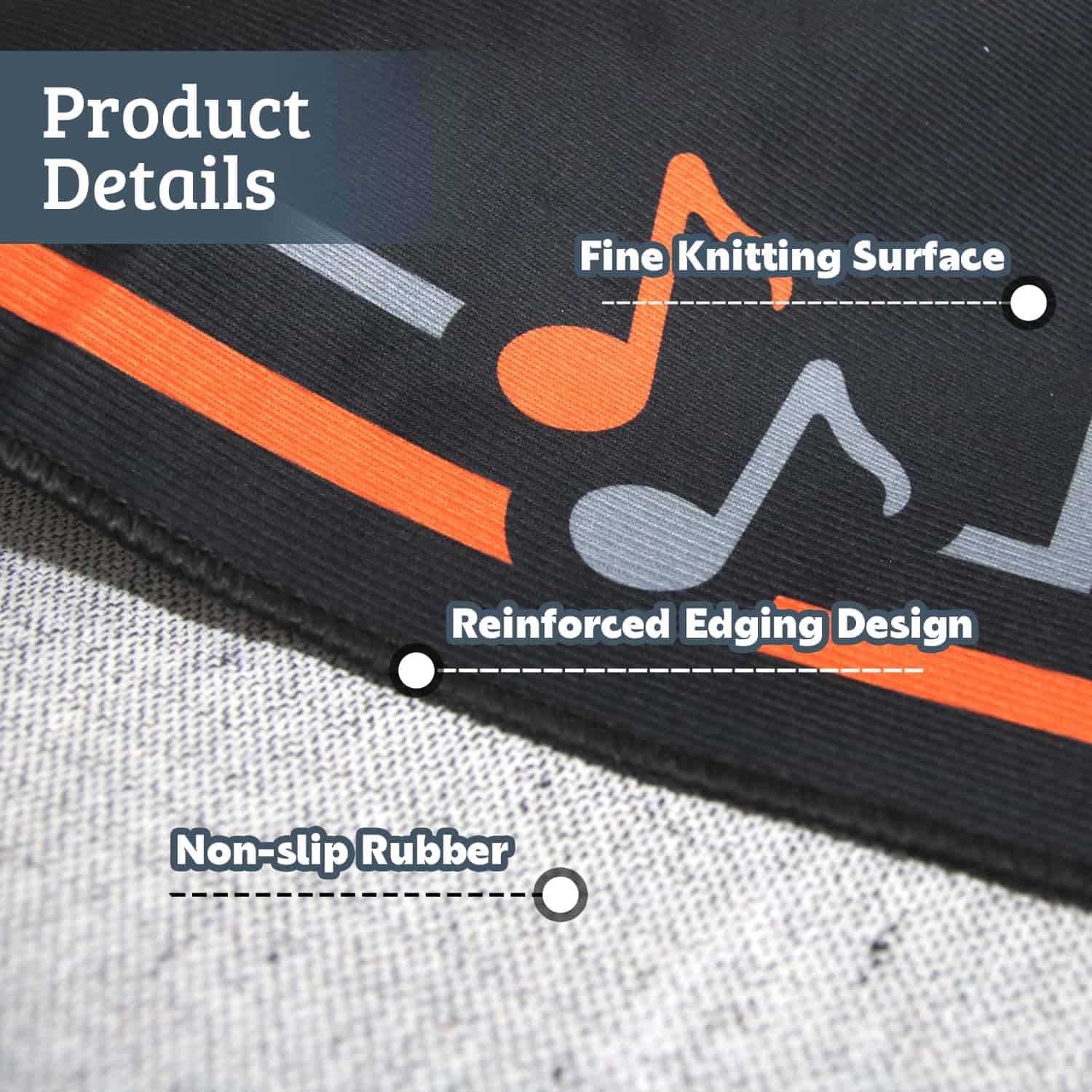 Tapete para Batería Qintan, Alfombrilla con Agarre - Imagen 4