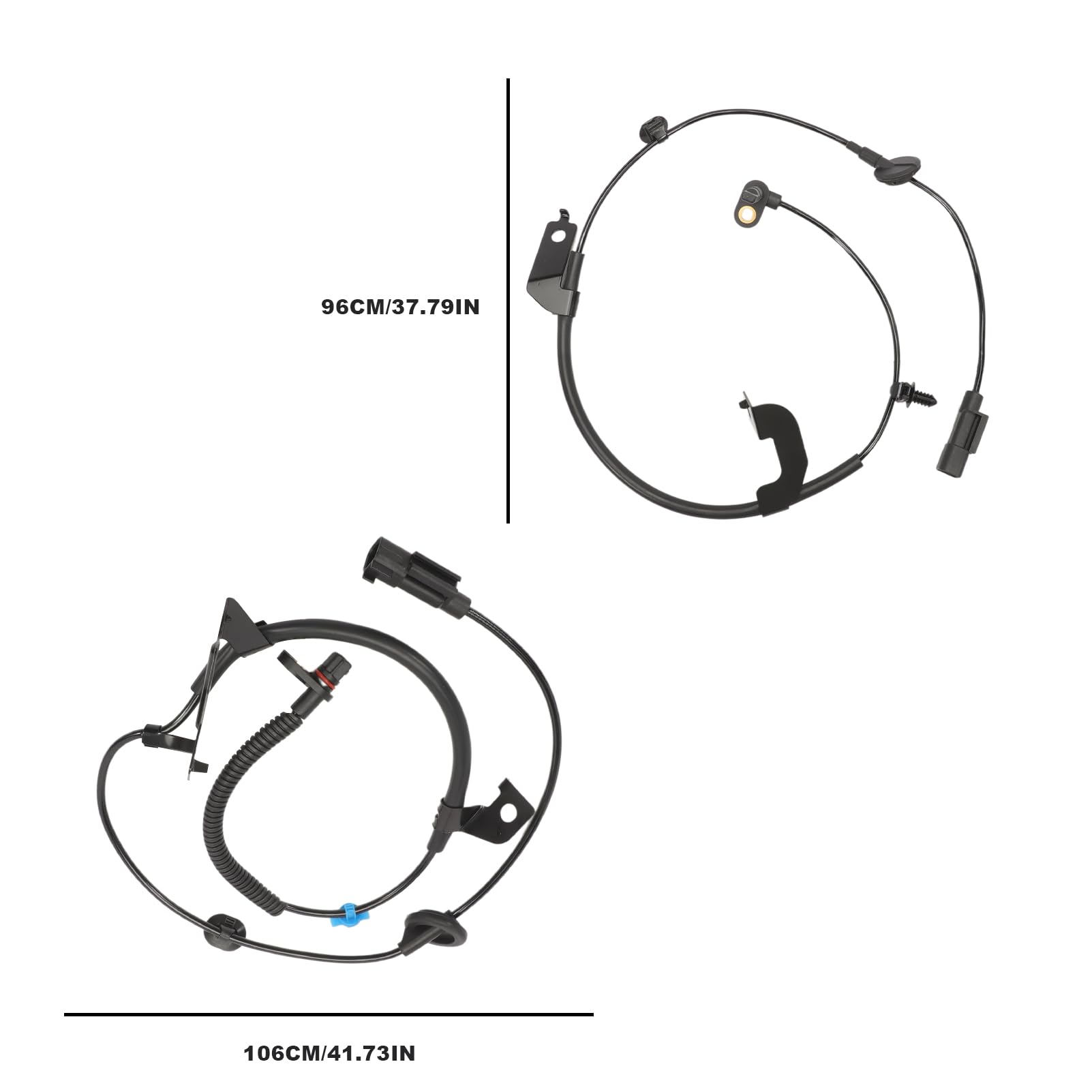 4 PCS Sensor de Velocidad de Rueda ABS Delantero Trasero - Imagen 5