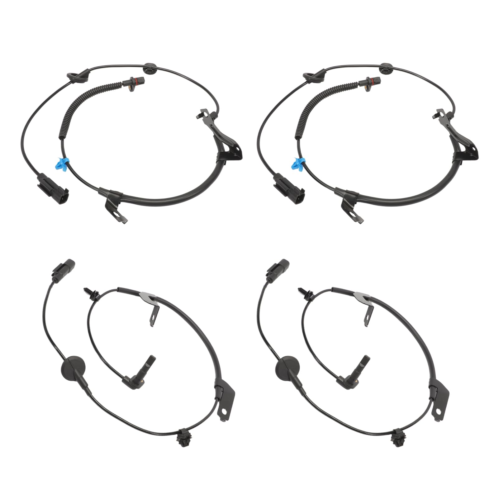4 PCS Sensor de Velocidad de Rueda ABS Delantero Trasero