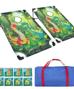 Set de Cornhole Portátil Marco de PVC Juego de Agujeros de