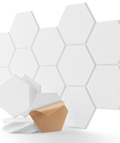 Panel Hexagonal a Prueba de Sonido, 12 Paquetes de Paneles