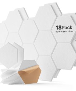18 Pack Paneles Acústicos Hexagonales, Paneles Acústicos