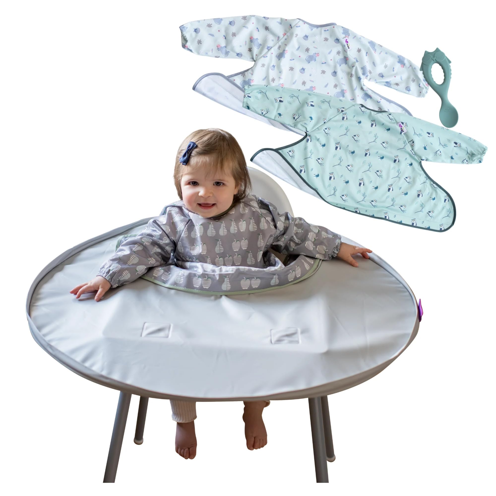 Kit de babero y bandeja Tidy Tot para alimentación de bebés