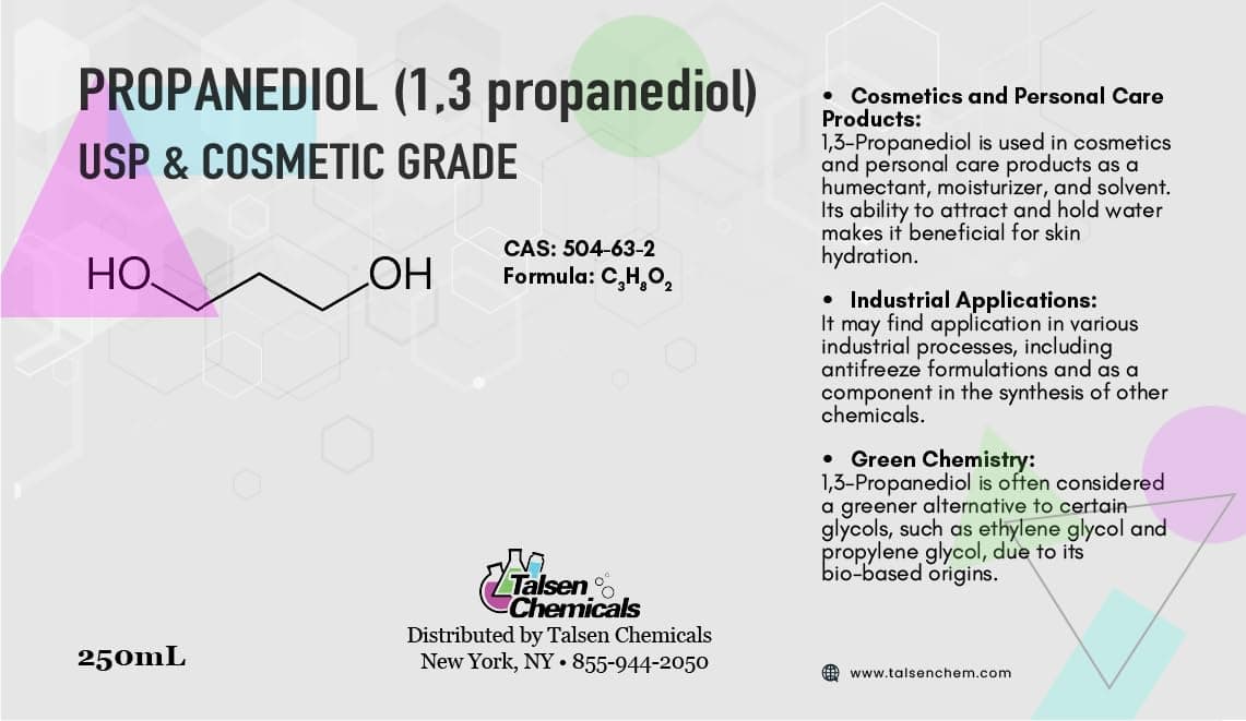 Propanediol PDO Líquido 1,3 (1000 mL / 33.81 Onzas) Grado - Imagen 5
