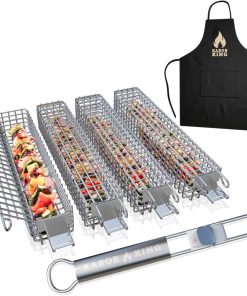 ORIGINAL XL Set de 4 Cestas para Parrilla de Brochetas con