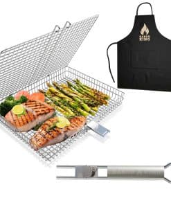 Canasta de Parrilla Jumbo XL ORIGINAL con Mango Desmontable