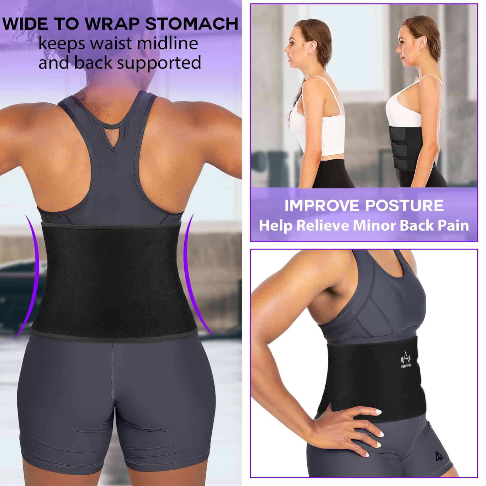 VIMUSFUN Cinturón para la Cintura para Mujeres Perder Grasa - Imagen 7