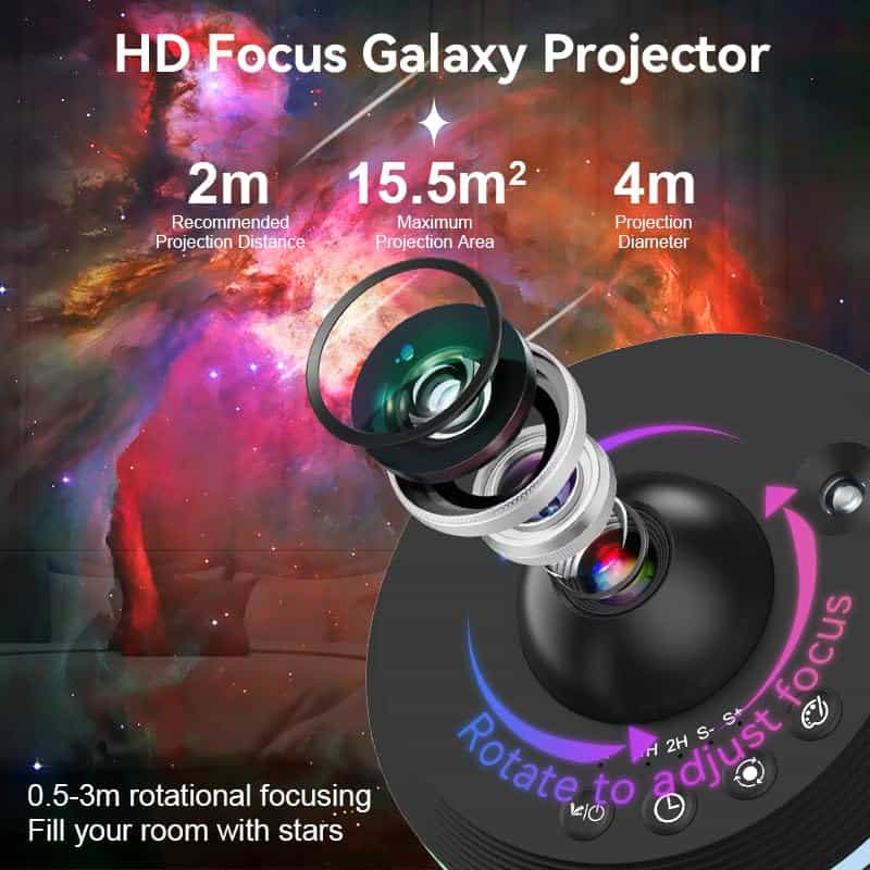 Proyector de Estrellas Flevo Galaxy para Habitación, con - Imagen 4