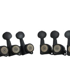Eddaray 6 In-line Guitar Locking Tuners 6 Right -Negro