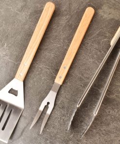 Juego de 3 Herramientas para Barbacoa HONSHEN, Acero