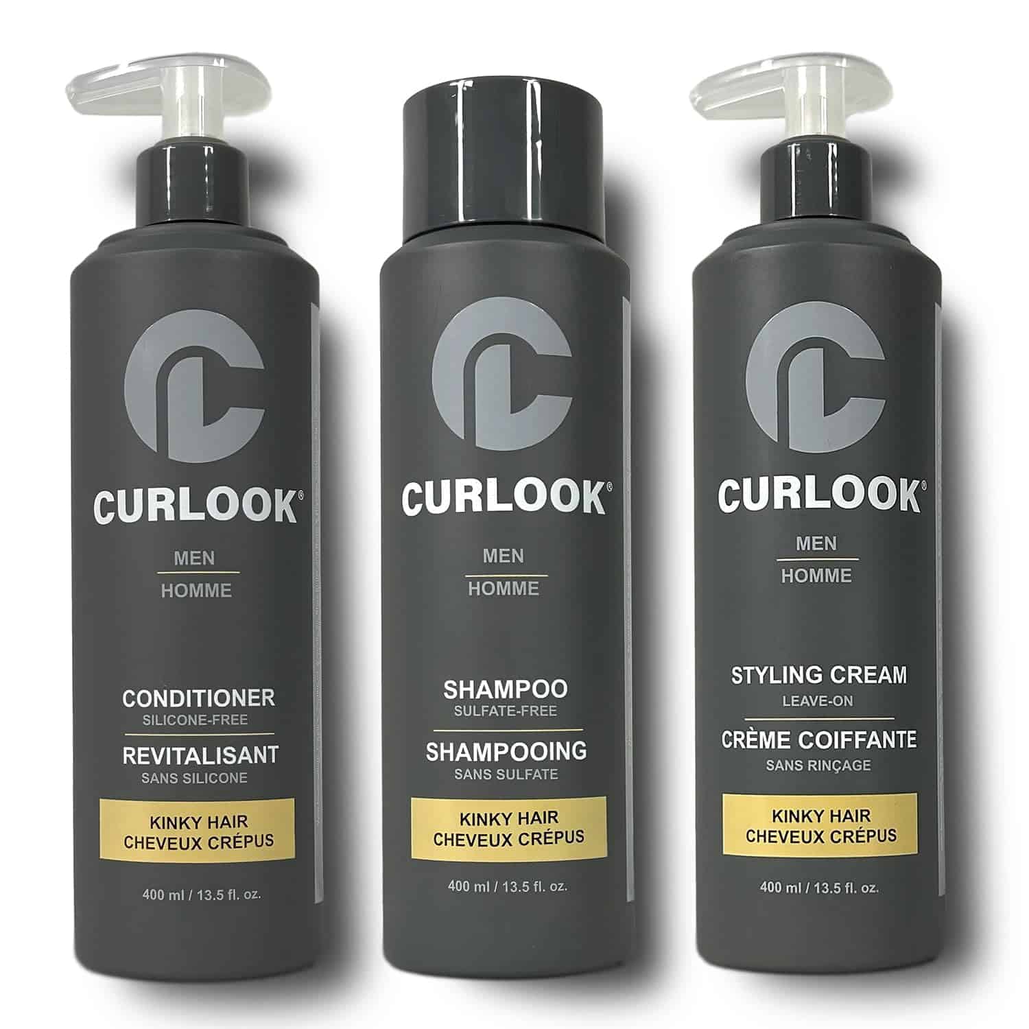 Paquete Curlook Kinky-Coily | Champú, Acondicionador y