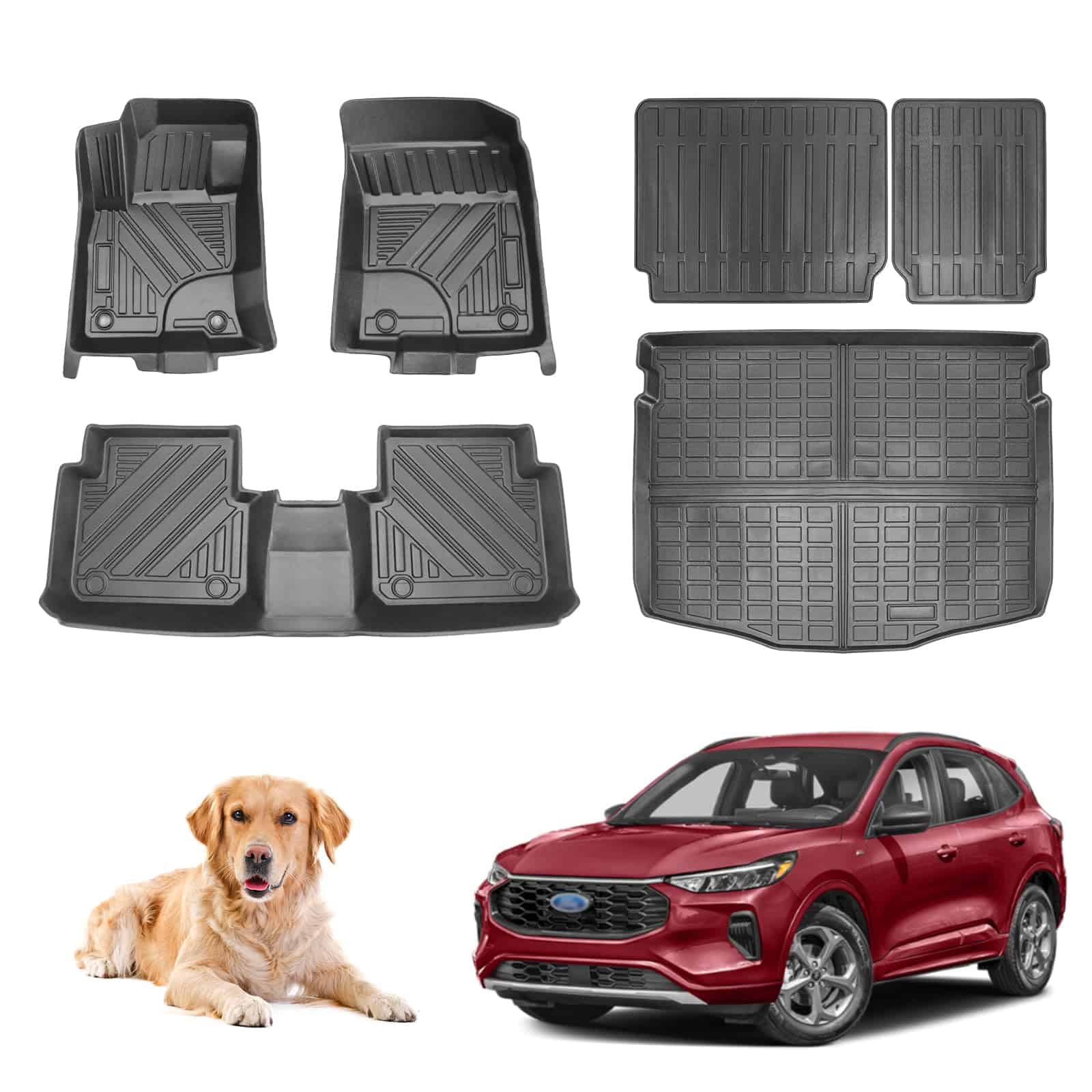 Tapetes para automóvil Shvgen 2 filas y forro de carga